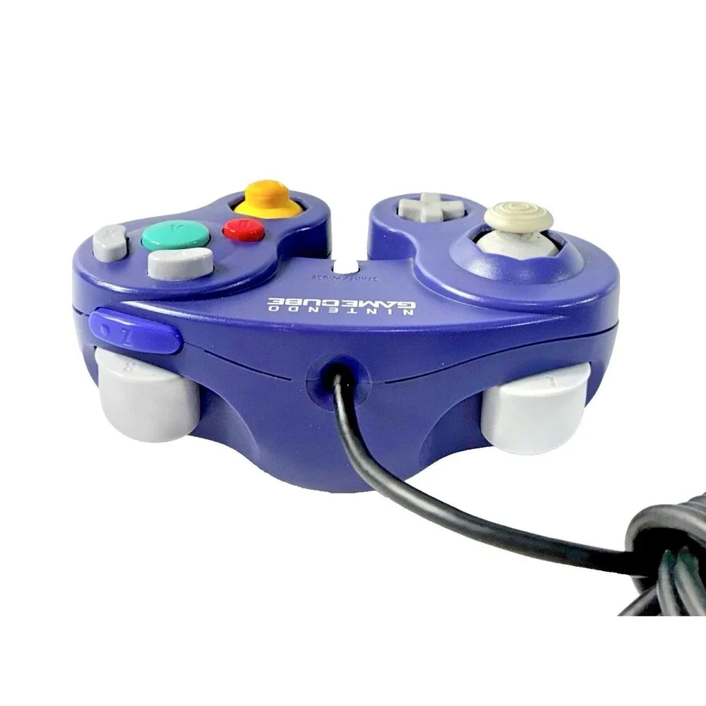 Official Nintendo GameCube Purple Wired Controller Gamepad DOL-003 Tested
